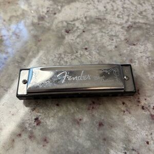 Fender Blues Deluxe Harmonica in Silver and Black